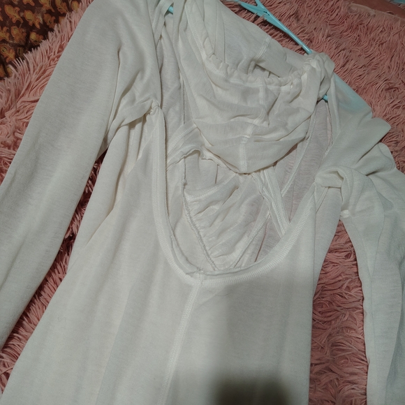 DARKER WAVES NWT Flanger Hooded Deep Cowl Dress/ SZ XL/Thumbholes/Read Info - Picture 6 of 13